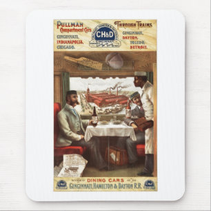 Pullmanrestaurangvagn på tåg 1894 musmatta