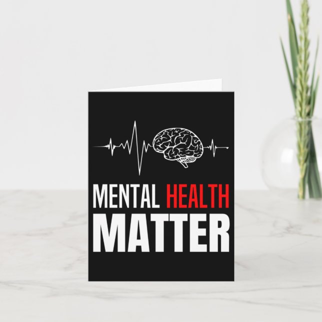 Pullov för psykisk hälsa hos människa Problem Awar Kort (Framsida)