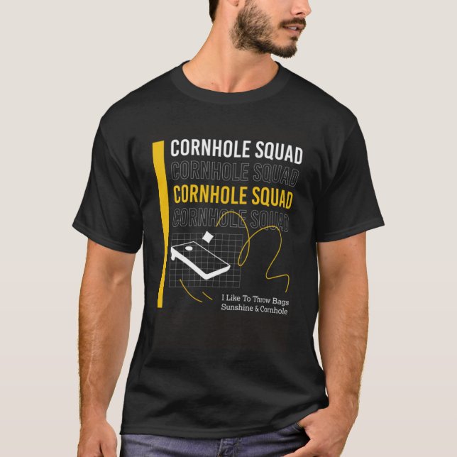 Pullove för kornhåls spelarsäck med dragande väsko t shirt (Framsida)