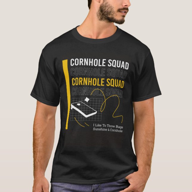 Pullove för kornhåls spelarsäck med dragande väsko t shirt (Framsida)