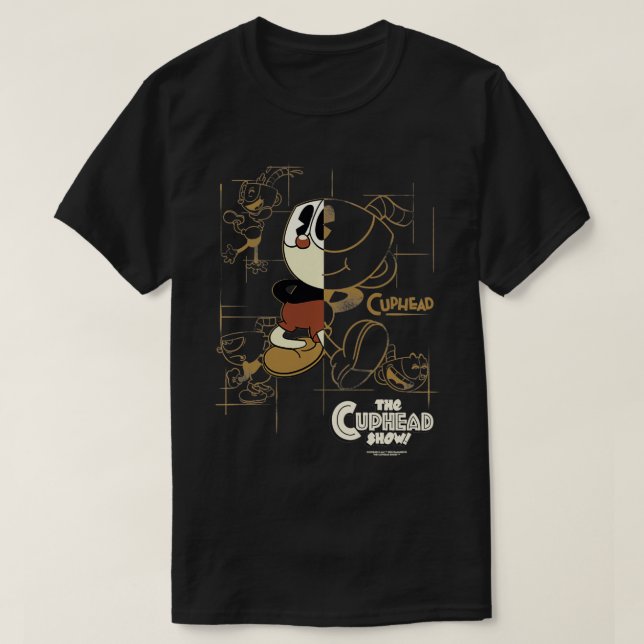 Pullover för bildskärmspresentation med cuphead Sc T Shirt (Design framsida)