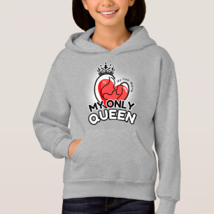 Pullover Hoodie : Min enda drottning (grått) T Shirt