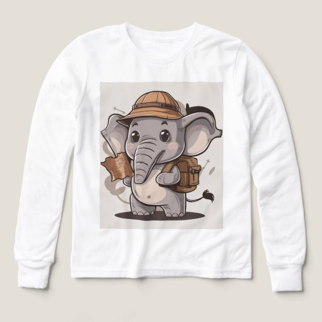 Pullover mir Elefanten-Motiv T Shirt (Design framsida)