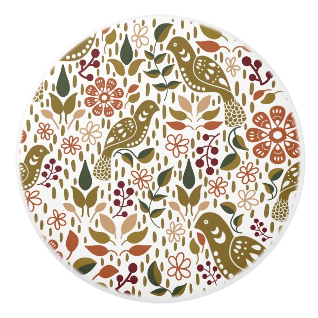 Pulls Pheasant Folk Art Knob Pulls | Rustik maskin Knopp (Framsidan)