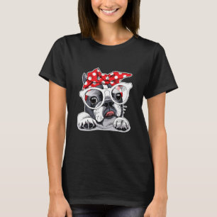 Pulltjur av frenchie fransk bulldog frenchie mamma t shirt