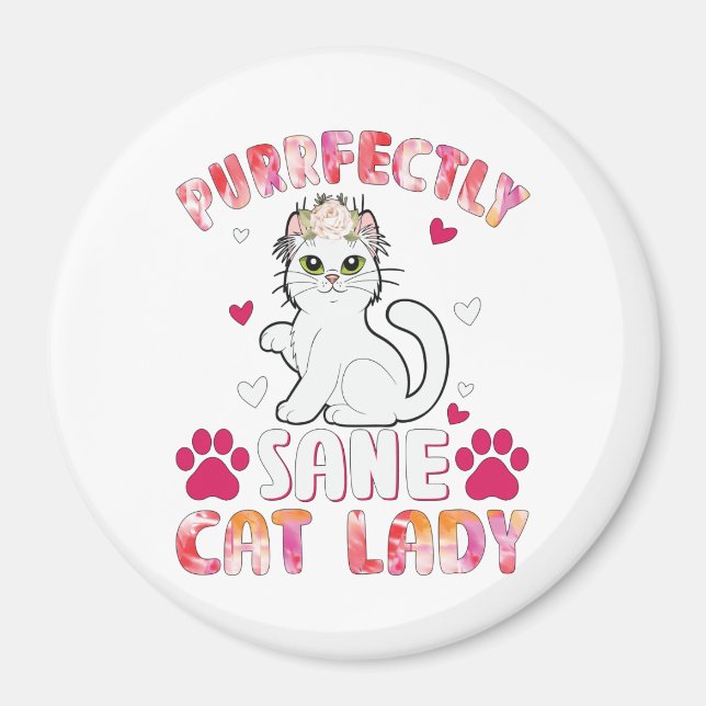 Pully Sane Cat Dam Magnet (Framsidan)