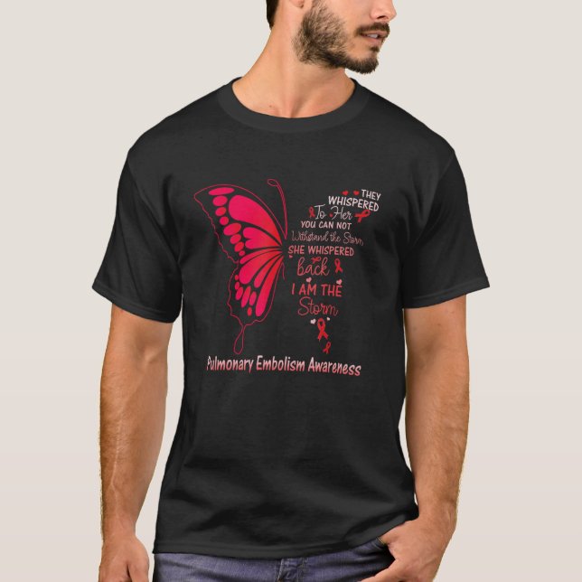 Pulmonär Embolism Jag är stormen T Shirt (Framsida)