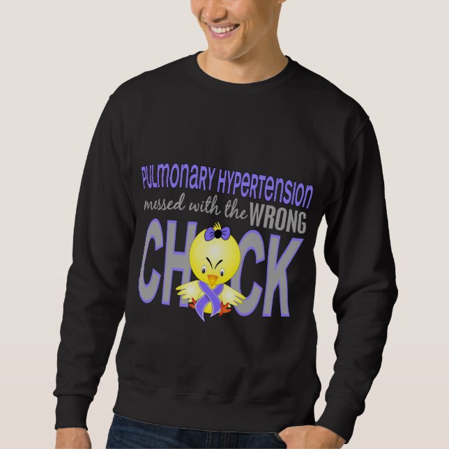 Pulmonary högt blodtryck röra med den fla chicken lång ärmad tröja (Framsida)