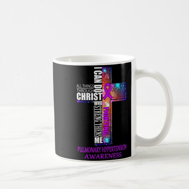 Pulmonary Hypertension Awareness Shirt Christmas G Kaffemugg (Höger)