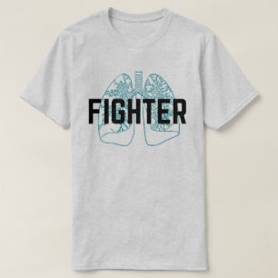 Pulmonary kämpemanar blått t-shirt