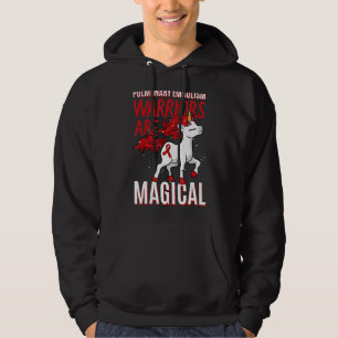 Pulmonell Embolism Awareness Warrior PE Unicorn Lo Hoodie