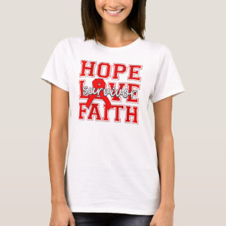 Pulmonell Embolism Hope Kärlek Faith Survivor Tee