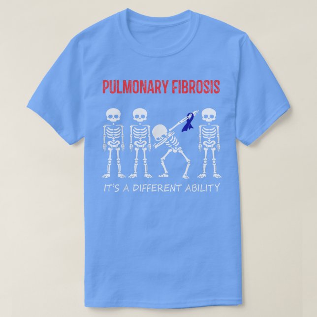 Pulmonell fibros Dabbing Skeleton annorlunda Abi T Shirt (Design framsida)