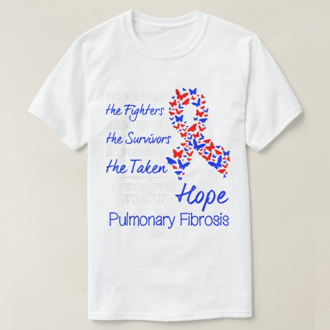 Pulmonell fibros Shirt Pulmonell fibros Medveten T (Design framsida)