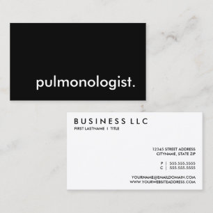 pulmonolog. visitkort