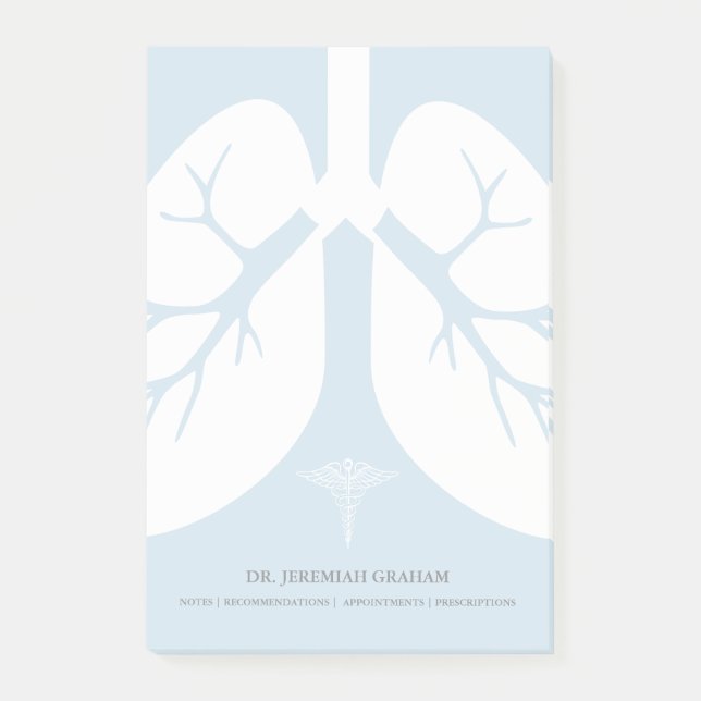 Pulmonologistpersonlignamn Post-it Block (Framsida)