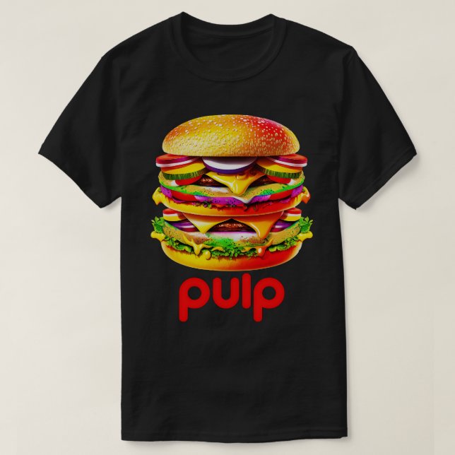 Pulp 90-talet Britpop Fläkt Art T Shirt (Design framsida)