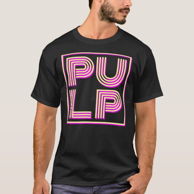 Pulp Band-Logotyp    T Shirt (Framsida)
