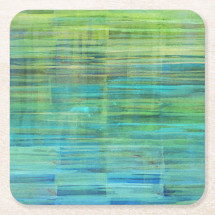 Pulp Board Underlägg Sedona Blue Grönt Papper Kvadrat