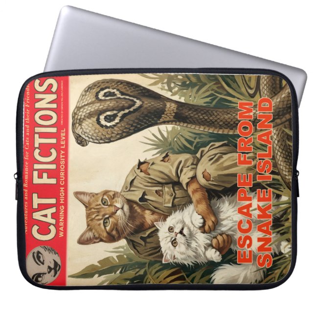 Pulp Fiction Katt Magasin Omslag Laptop Fodral (Framsidan)