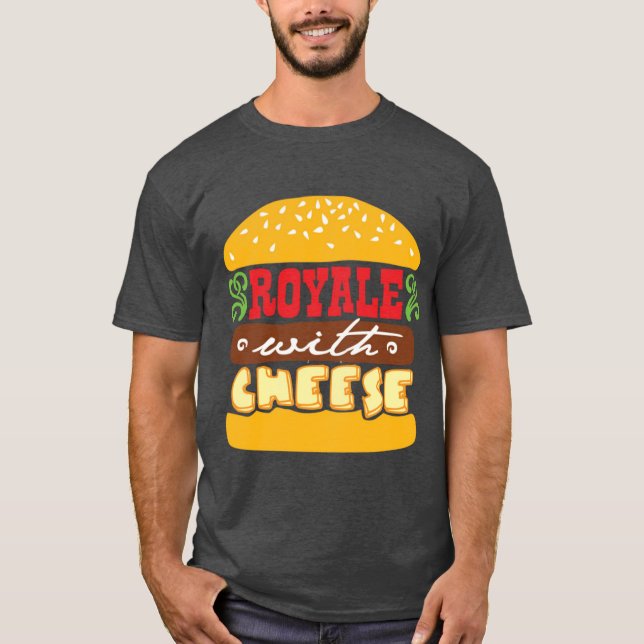 Pulp Fiction Royale med ostpresent T Shirt (Framsida)