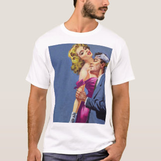 Pulp Magazine Cover Art. med passionerad Älskare V T Shirt