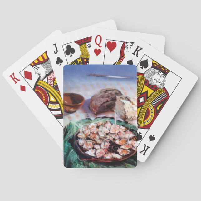 Pulpo a la gallega/Polbo á feira/Galician octopus Casinokort (Baksidan)