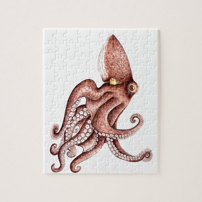 Pulpo - Octopus vulgaris Pussel (Vertikal)