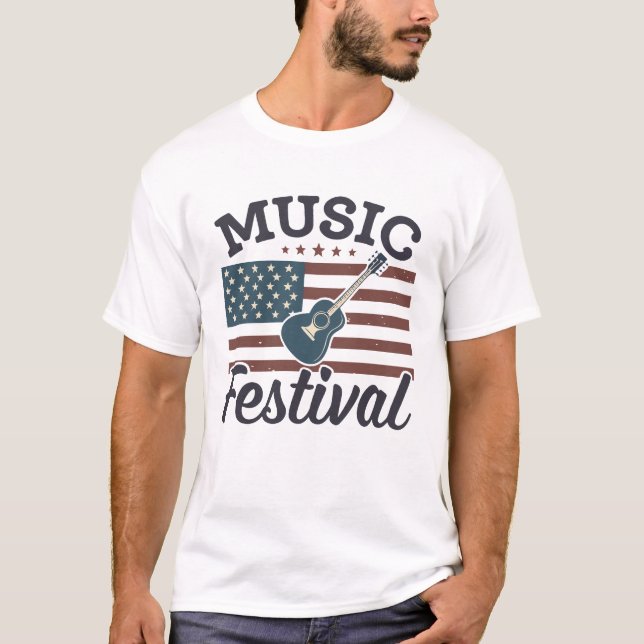 Puls of the Crowd - Festival Vibes T-shirt (Framsida)