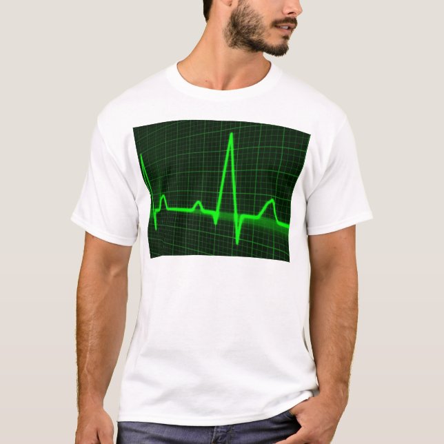 Puls Spår Mönster Tee Shirt (Framsida)