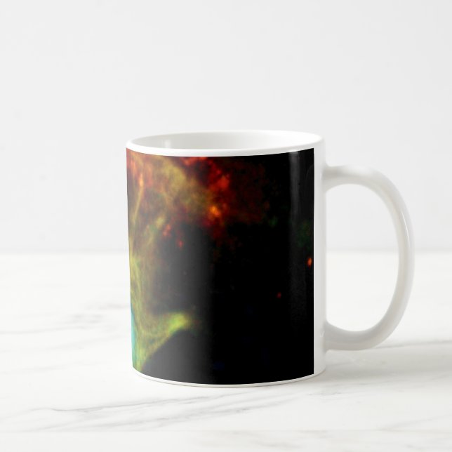 Pulsar B1509 - Guds hand Röntgennebulosa NASA Foto Kaffemugg (Höger)