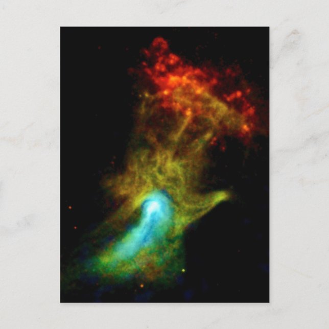 Pulsar B1509 - Guds hand Röntgennebulosa NASA Foto Vykort (Framsida)