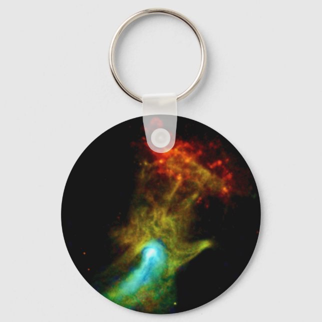 Pulsar B1509 - Guds hand Röntgennebulosan NASA Fot Nyckelring (Framsida)