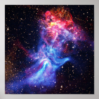 Pulsar B1509 - Hand of God X-Ray Nebula NASA Photo Poster