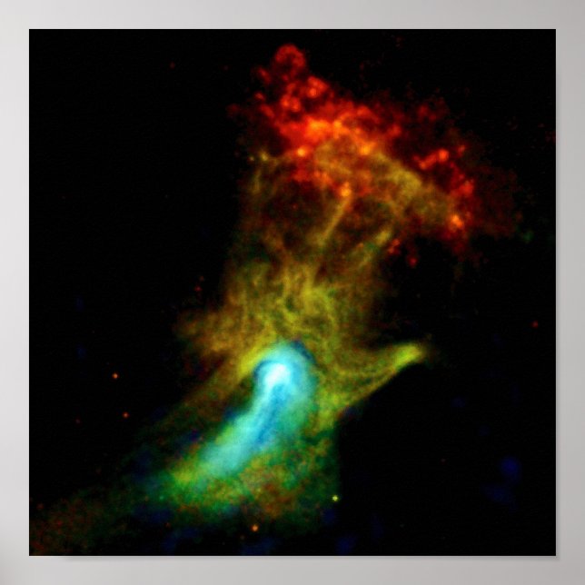 Pulsar B1509 - Hand of God X-Ray Nebula NASA Photo Poster (Framsidan)