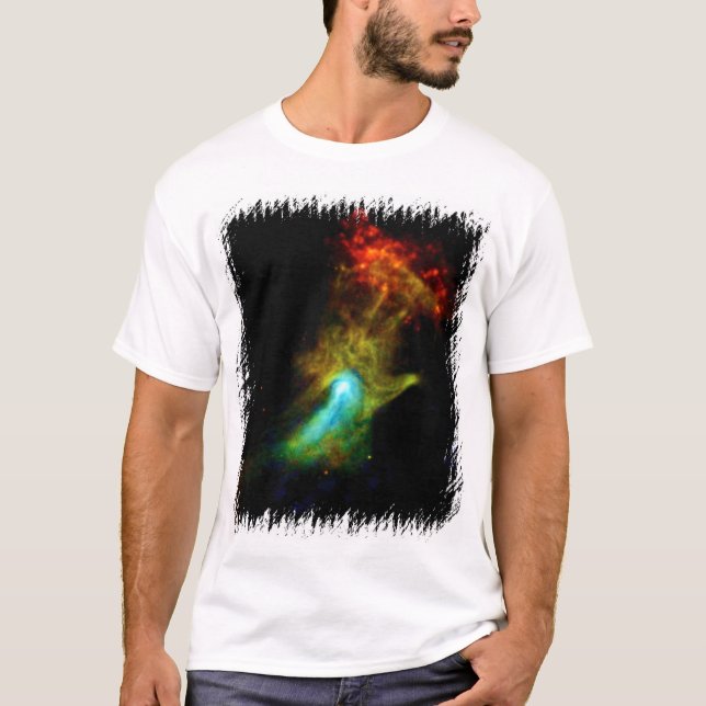 Pulsar B1509 - Hand of God X-Ray Nebula NASA Photo T-shirt (Framsida)
