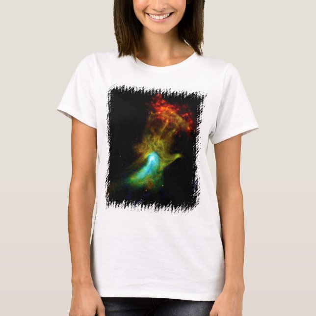 Pulsar B1509 - Hand of God X-Ray Nebula NASA Photo T-shirt (Framsida)