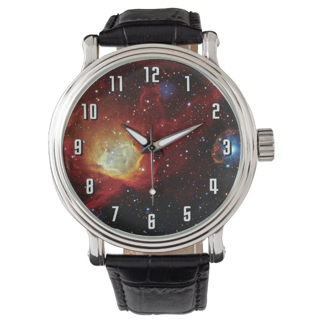 Pulsar SXP 1062 Supernovarest NASA Rymdbild Armbandsur (Framsida)
