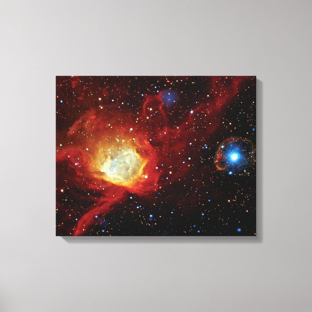Pulsar SXP 1062 supernovarest NASA rymdfoto Canvastryck (Framsida)