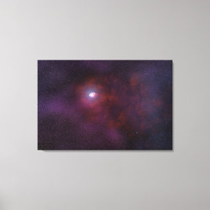 Pulsar Vind från en Neutron Star. Canvastryck