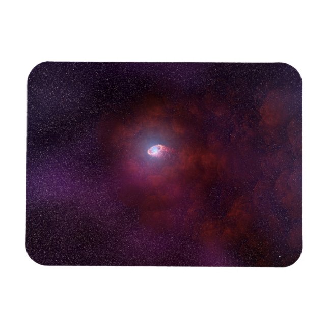 Pulsar Vind från en Neutron Star. Magnet (Horisontell)