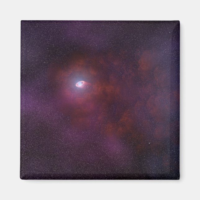 Pulsar Vind från en Neutron Star. Magnet (Framsidan)