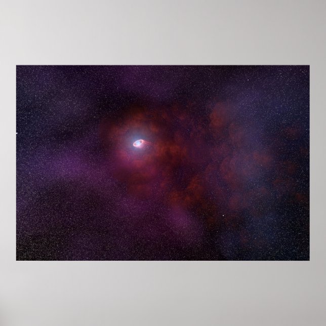 Pulsar Vind från en Neutron Star. Poster (Framsidan)