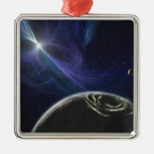 Pulsarplanetsystemet Julgransprydnad Metall
