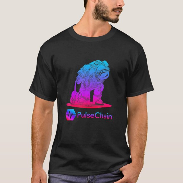 Pulse chain Crypto Token Hex Crypto Cryptocurrency T Shirt (Framsida)