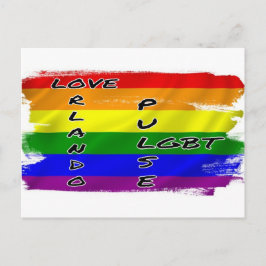 Pulse LGBT-vykort för Flagga Vykort