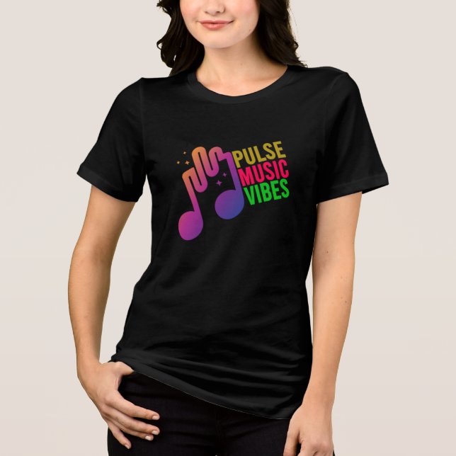 Pulse Music Vibes T-Shirt - Trendig Music Graphic  (Framsida)