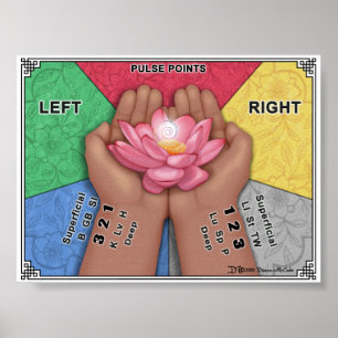 Pulse Point-diagramkort Poster