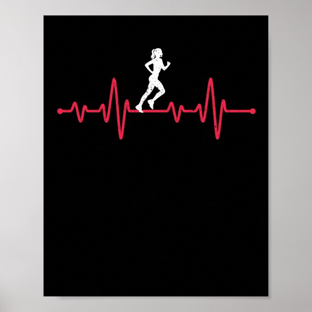 Pulse runner funny athletics jogging poster (Framsidan)