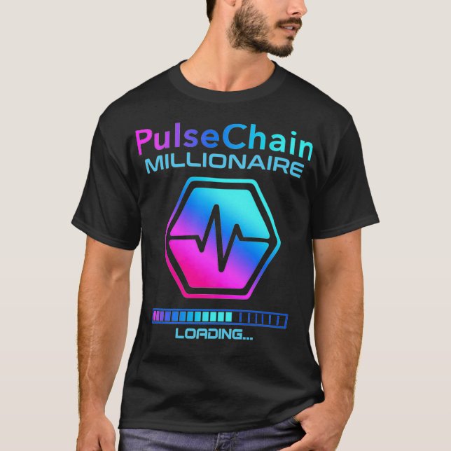 PULSECHAIN Crypto Millionaire HODL HEX Token till T Shirt (Framsida)